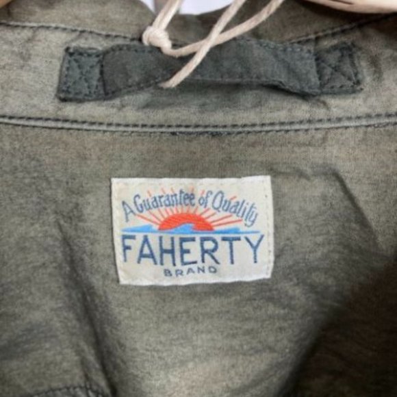 Faherty Cooper Shirt Jacket in Dark Olive - Picture 3 of 7